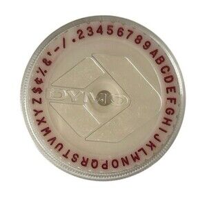 Dymo M-20 Vertical Font Character Wheel Replacement Label Embosser Maker 2-1/2"
